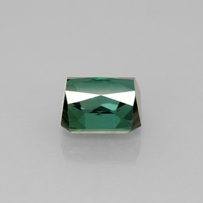 Tormalina naturale verde da 1,86 ct, taglio smeraldo, VS