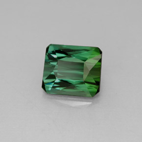 Tormalina naturale verde da 1,83 ct, taglio smeraldo, VVS-VS