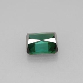 Tormalina naturale verde da 1,70 ct, taglio smeraldo, VVS-VS