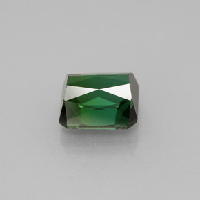 Tormalina naturale verde da 1,93 ct, taglio smeraldo, VVS