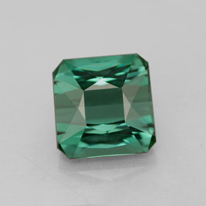 Tormalina naturale verde da 1,81 ct, taglio smeraldo, VVS-VS