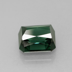 Tormalina naturale verde da 1,81 ct, taglio smeraldo, VVS-VS