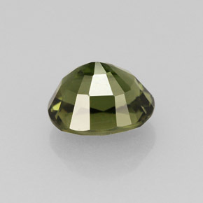 Tormalina naturale verde da 1,37 ct, taglio ovale, VVS-VS