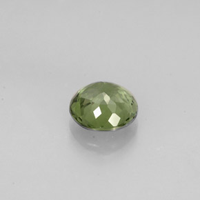 Tormalina naturale verde da 0,80 ct, taglio rotondo, VVS