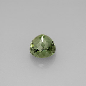 Tormalina naturale verde da 1,45 ct, taglio rotondo, VVS