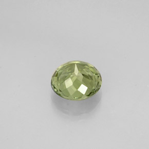 Tormalina naturale verde da 0,80 ct, taglio rotondo, VVS