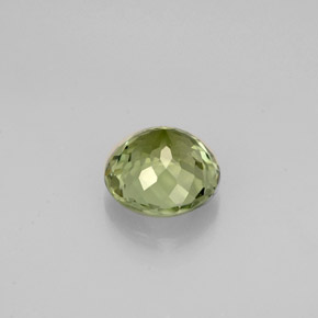 Tormalina naturale verde da 0,88 ct, taglio rotondo, VVS