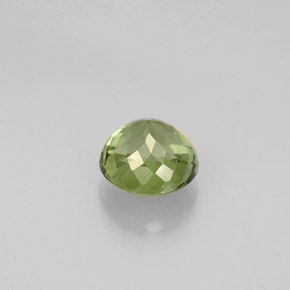 Tormalina naturale verde da 0,90 ct, taglio rotondo, VVS