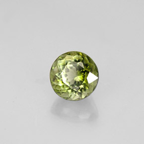 Tormalina naturale verde da 0,93 ct, taglio rotondo, VS