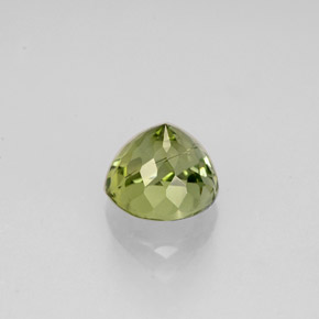 Tormalina naturale verde da 0,93 ct, taglio rotondo, VS