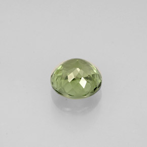 Tormalina naturale verde da 0,87 ct, taglio rotondo, VVS-VS