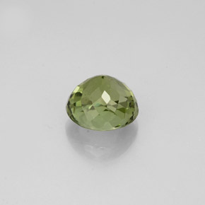 Tormalina naturale verde da 0,95 ct, taglio rotondo, VVS