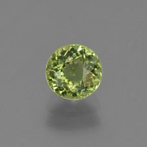 Tormalina naturale verde da 0,76 ct, taglio rotondo, VVS