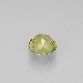 Tormalina naturale giallo da 0,78 ct, taglio rotondo, VVS