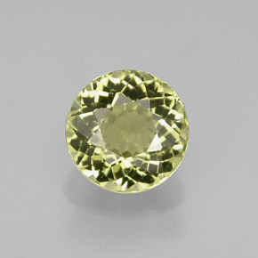 Tormalina naturale verde da 0,74 ct, taglio rotondo, VVS