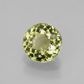 Tormalina naturale verde da 0,74 ct, taglio rotondo, VVS
