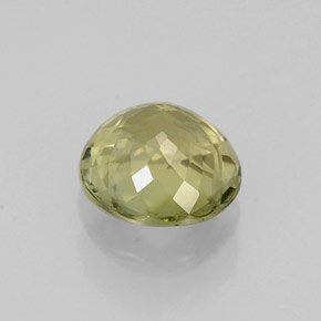 Tormalina naturale verde da 0,88 ct, taglio rotondo, VVS