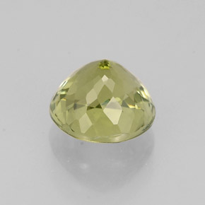 Tormalina naturale verde da 0,95 ct, taglio rotondo, VVS-VS