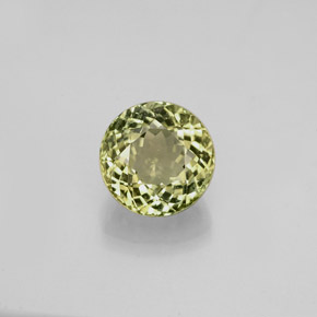 Tormalina naturale verde da 1,10 ct, taglio rotondo, VVS