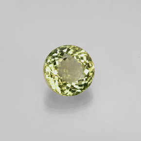 Tormalina naturale verde da 1,10 ct, taglio rotondo, VVS