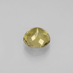 Tormalina naturale oro da 0,99 ct, taglio rotondo, VVS