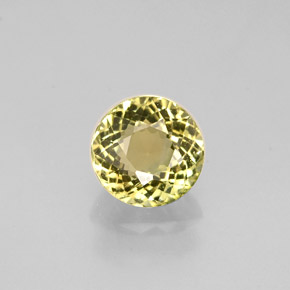 Tormalina naturale verde da 0,89 ct, taglio rotondo, VVS
