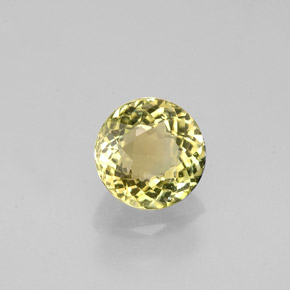 Tormalina naturale verde da 0,89 ct, taglio rotondo, VVS