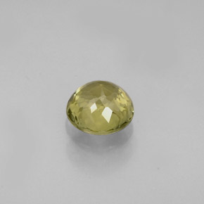 Tormalina naturale oro da 0,77 ct, taglio rotondo, VVS