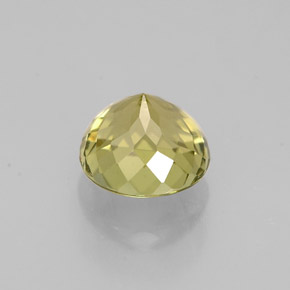Tormalina naturale oro da 0,98 ct, taglio rotondo, VVS-VS