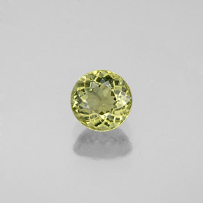Tormalina naturale verde da 0,58 ct, taglio rotondo, VS