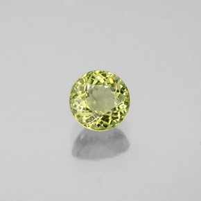 Tormalina naturale verde da 0,58 ct, taglio rotondo, VS