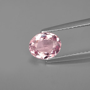 Tormalina naturale rosa da 0,83 ct, taglio ovale, VS