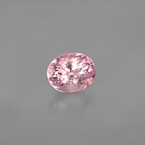 Tormalina naturale rosa da 0,79 ct, taglio ovale, SI