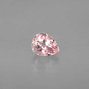Tormalina naturale rosa da 0,61 ct, taglio a pera, VVS-VS