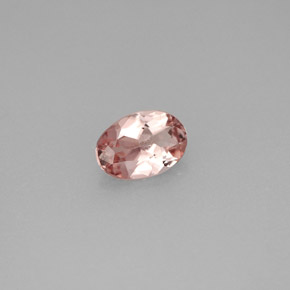 Tormalina naturale rosa da 0,64 ct, taglio ovale, VVS-VS