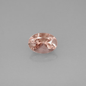 Tormalina naturale rosa da 0,89 ct, taglio ovale, VS