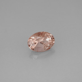 Tormalina naturale rosa da 0,89 ct, taglio ovale, VS