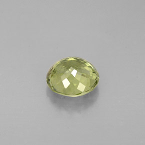 Tormalina naturale verde da 0,76 ct, taglio rotondo, VVS-VS