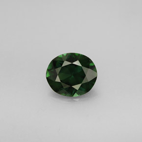 Tormalina naturale verde da 1,09 ct, taglio ovale, VVS-VS