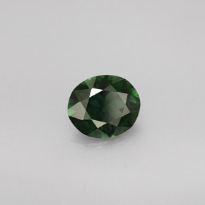 Tormalina naturale verde da 1,09 ct, taglio ovale, VVS-VS