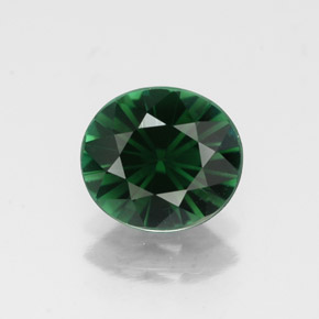 Tormalina naturale verde da 1,27 ct, taglio ovale, VVS-VS