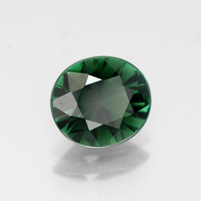 Tormalina naturale verde da 1,27 ct, taglio ovale, VVS-VS