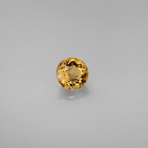 Tormalina naturale giallo da 0,62 ct, taglio rotondo, VVS-VS