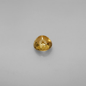Tormalina naturale giallo da 0,62 ct, taglio rotondo, VVS-VS