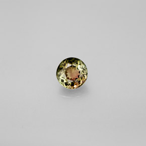 Tormalina naturale multicolore da 0,55 ct, taglio rotondo, VVS-VS