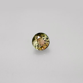 Tormalina naturale multicolore da 0,55 ct, taglio rotondo, VVS-VS