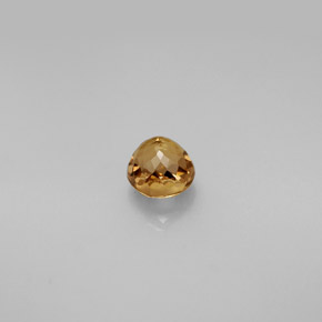 Tormalina naturale giallo da 0,67 ct, taglio rotondo, VVS-VS