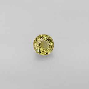Tormalina naturale verde da 0,73 ct, taglio rotondo, VVS