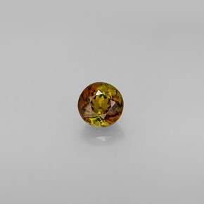 Tormalina naturale multicolore da 0,61 ct, taglio rotondo, VVS