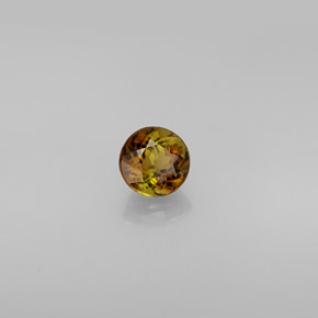 Tormalina naturale multicolore da 0,61 ct, taglio rotondo, VVS